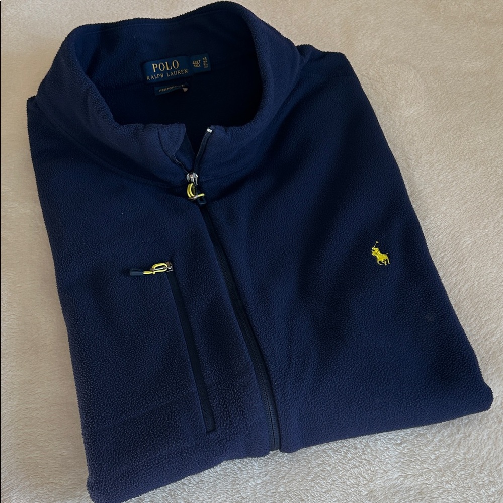 Vest Polo by Ralph Lauren Men's Navy Zip-Up